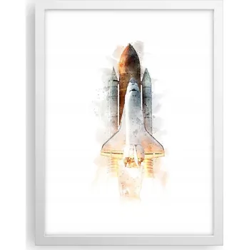 Obraz Obraz plakát v bílém rámu do obýváku 30x40 kosmos foto plakáty na zeď