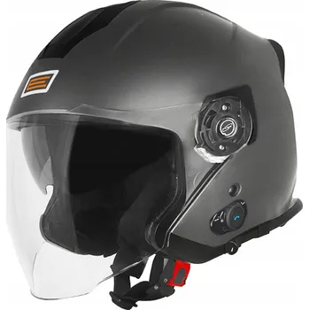 Helma na motorku ORIGINE Otevřená helma PALIO s INTERCOMEM a BLUETOOTH – Velikost L