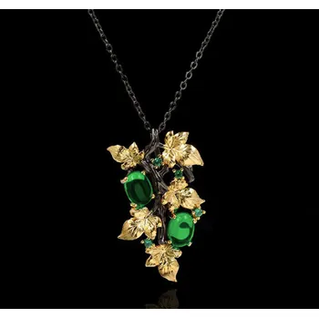 Náhrdelník B-TOP Dámský náhrdelník Green Flower