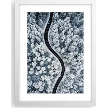 Obraz Obraz plakát v bílém rámu do obýváku 30x40 krajina plakáty na zeď