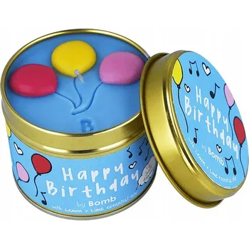 Svíčka Tradiční parafinová svíčka Happy Birthday Bomb Cosmetics 1 ks