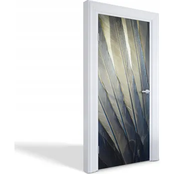 Fototapeta Dekorativní samolepka na dveře oživí vzhled - Pírka zblízka 95x205 cm