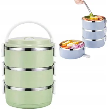 Termoska Termoska na jídlo, oběd do práce, školy, trojitá, 2,1 l