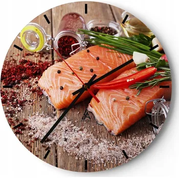 Hodiny Nástěnné hodiny do kuchyně 30x30 Gastronomie Skleněné hodiny do obýváku Tiché