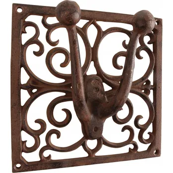 Věšák Šatní ramínko kovový Esschert Design, odstíny hnědé