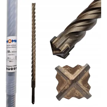 Vrták Vrták vidiový SDS-Plus ARNOLD 18x360mm 4břitý do železobetonu betonu NOMI