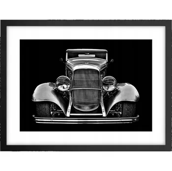 Obraz Obraz plakát v černém rámu do obýváku 40x30 retro foto plakáty na zeď