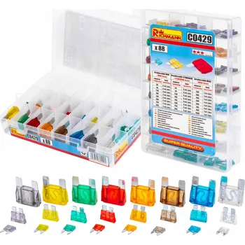 Autoelektrika RICHMANN Sada pojistek Mini, Standart, Maxi | 88 dílů