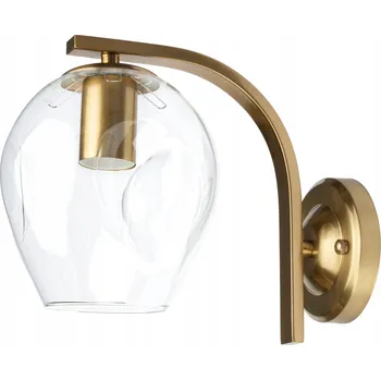 Nástěnné svítidlo Nástěnné svítidlo skleněné zlaté GLAMOUR