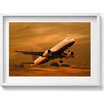 Obraz Nástěnný obraz v bílém rámu dekorace interiéru Cesta do neznáma 70x50 cm