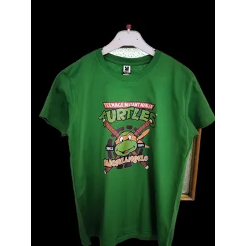 Chlapecké tričko Zelené dětské bavlněné tričko Želvy Ninja Michelangelo Barva: Zelená, Velikost: 146/152 - 11/12, Pohlaví: Dětské - unisex