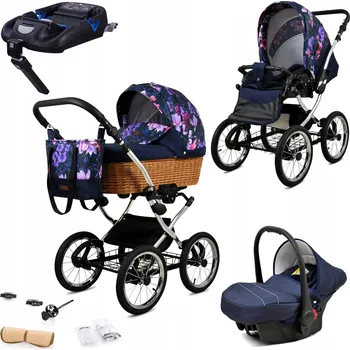 Kočárek BabyLux Dětský kočárek 4v1 Classic (hluboký, sportovní, autosedačka)