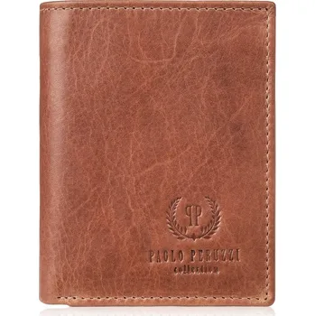 Peněženka Muž peněženka Paolo Peruzzi z pravé kůže hnědá