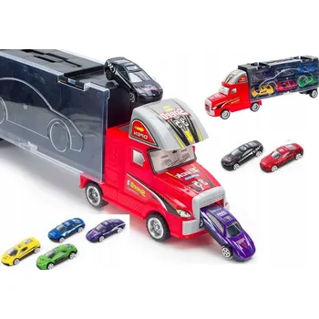 Tahač Autopřepravník Raketomet pro 12 Aut + 6 Autíček