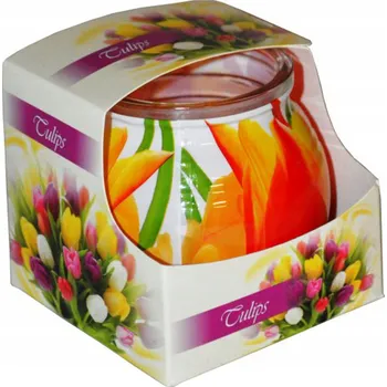 Svíčka Tradiční parafínová svíčka Miral Tulips Admit