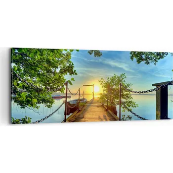 Obraz Foto obraz na plátně 100x40 krajina obývací pokoj ložnice na zeď velký