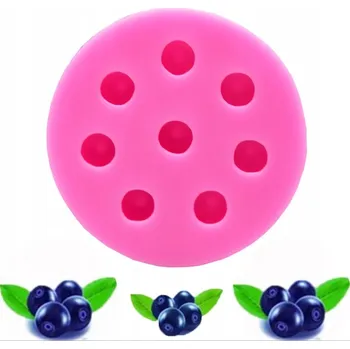 Nádoba na pečení Silikonová forma Lonaen na pečení, motiv lesní plody, 8 hnízd