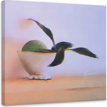 Obraz OBRAZ DO OBÝVÁKU OVOCE V MÍSE NA STOLE 40x40