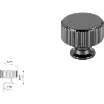 Nábytková úchytka SIRO 2596-30ZN16 antracit lesklá