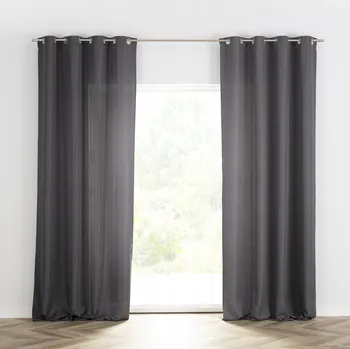 Obraz Dekoria Závěs BASIC na kroužcích 140x280 ocelová