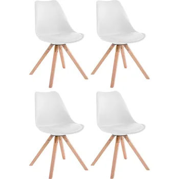 Barová židle OMAXI Sada 4 židlí Toulouse imitace kůže 471521