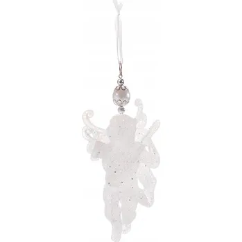 Vánoční dekorace Zdobená Vánoční Koule , Vánoční Baňky ve tvaru andílka 13 cm 1 ks