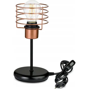 Lampička Noční lampa Stolní lampa loft na LED žárovku E27 Drátěná