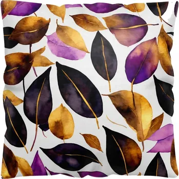 Polštář POVLEČENÍ NA POLŠTÁŘ 40x40 cm VELUR DEKORATIVNÍ SAMETOVÉ PODZIMNÍ