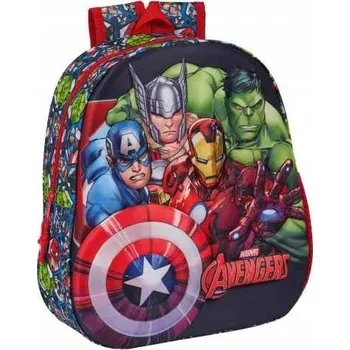 Batoh do školky jednokomorový Avengers Safta pro kluky, vícebarevný