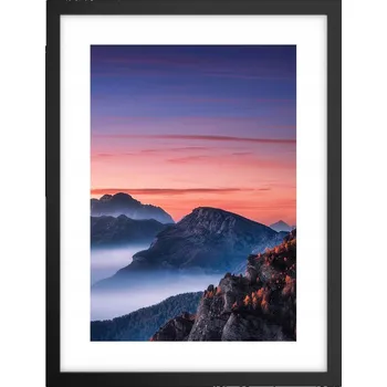 Obraz Obraz plakát v černém rámu do obýváku 30x40 krajina plakáty na zeď