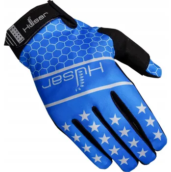 Moto rukavice MOTOCYKLOVÉ RUKAVICE HUSAR CROSS modré OFF ROAD QUAD ENDURO
