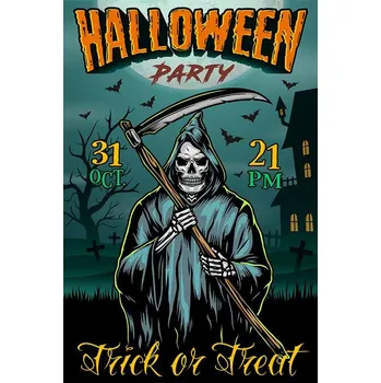 Obraz Cedule Halloween Party 2