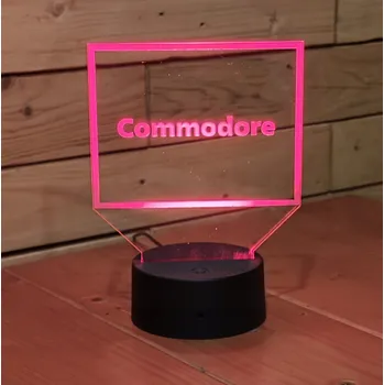 Lampička Lampička Led Commodore Dálkový Ovladač Jméno Dedikace (1)