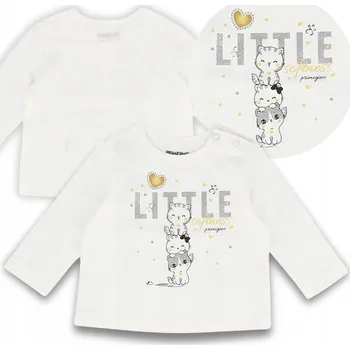 Primigi dětské tričko s dlouhým rukávem bavlna bílé, velikost 80