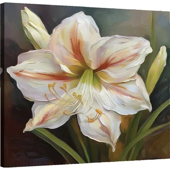 Obraz OBRAZ NA ZEĎ DO OBÝVÁKU KVĚT LILIE BOTANICKÁ 30x30