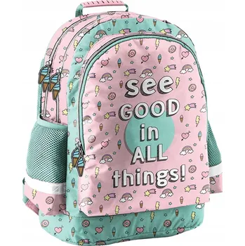 Školní batoh Školní batoh vícekomorový Paso růžový, vícebarevný 20 l