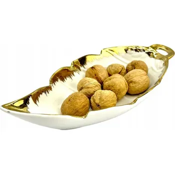 Elegantní porcelánová Salátová Mísa LEAF Gold Dream 25cm