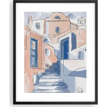 Obraz Foto obraz plakát v černém rámu 40x50 architektura plakáty do obýváku