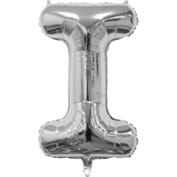 Balónek Fóliový balónek Písmeno "I" stříbrný