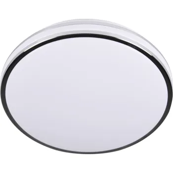 Kulatý Stropní Svítidlo sanico 28 x 7 cm bílá, stříbrná