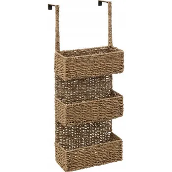 Úložný box Košík na dveře skříňky, z mořské trávy, 28 x 69 cm