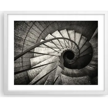 Obraz Obraz plakát na zeď v bílém rámu 50x40 schody foto plakáty do obýváku