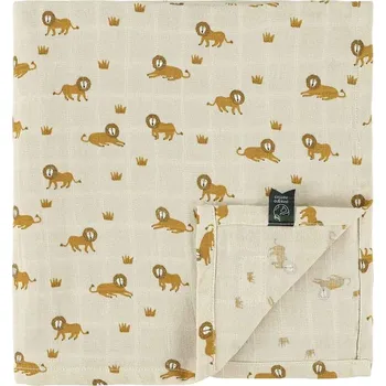 Zavinovačka Mušelínová zavinovačka 110 x 110 cm - Lively Lion Trixie Baby