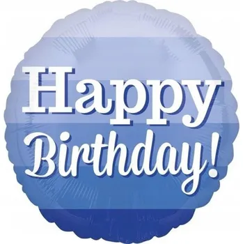 Balónek Fóliový balónek kulatý narozeniny happy birthday