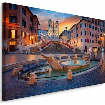 Obraz Obraz na plátně Španělské schody ŘÍM 3D 100x70