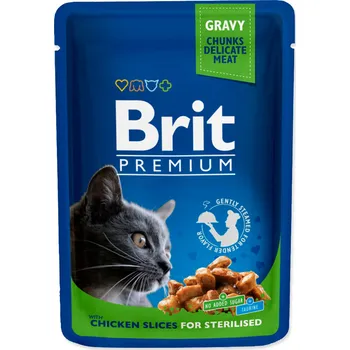 Krmivo pro kočku Brit Premium Cat Sterilised Chicken 100 g