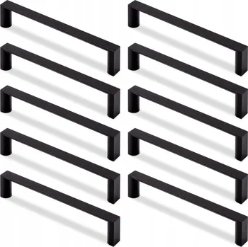 Nábytkové kování Nábytková úchytka klasická černá matná 13,4 x 1,1 x 2,9 cm