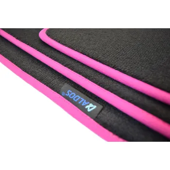 autokoberec Velurové autokoberce GOLD Mini Cooper R50 2001-2006 RŮŽOVÉ