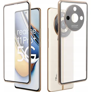 Pouzdro na mobilní telefon Magnetické Pouzdro DUAL GLASS pro Realme 11 Pro/Plus