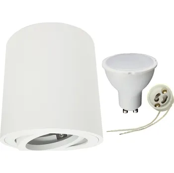 POVRCHOVÉ SVÍTIDLO TUBA, POHYBLIVÉ, ALU LED GU10 10W